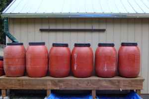 Rain barrel platform