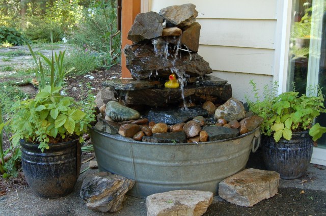 Fountain on the patio