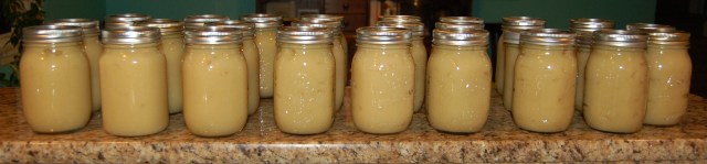 Yellow transparent applesauce Yellow transparent applesauce