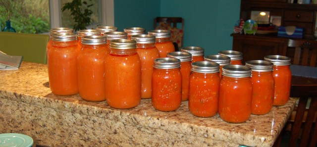 Tomato soup and spaghetti sauce