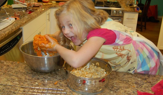 Pumpkin guts - "Mwaa ha ha ha"