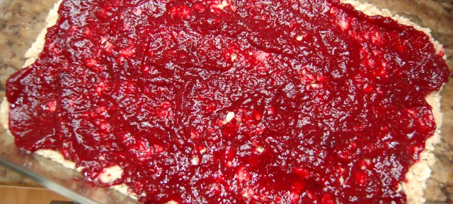 Mixed berry jam bars