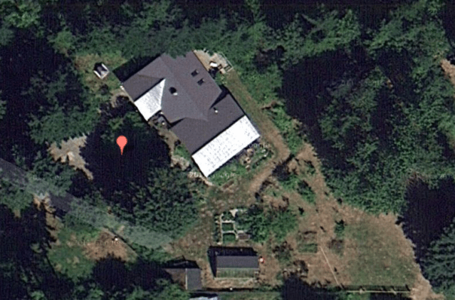 Satellite view of our house