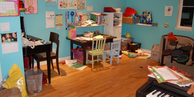 Family room, pre-purge